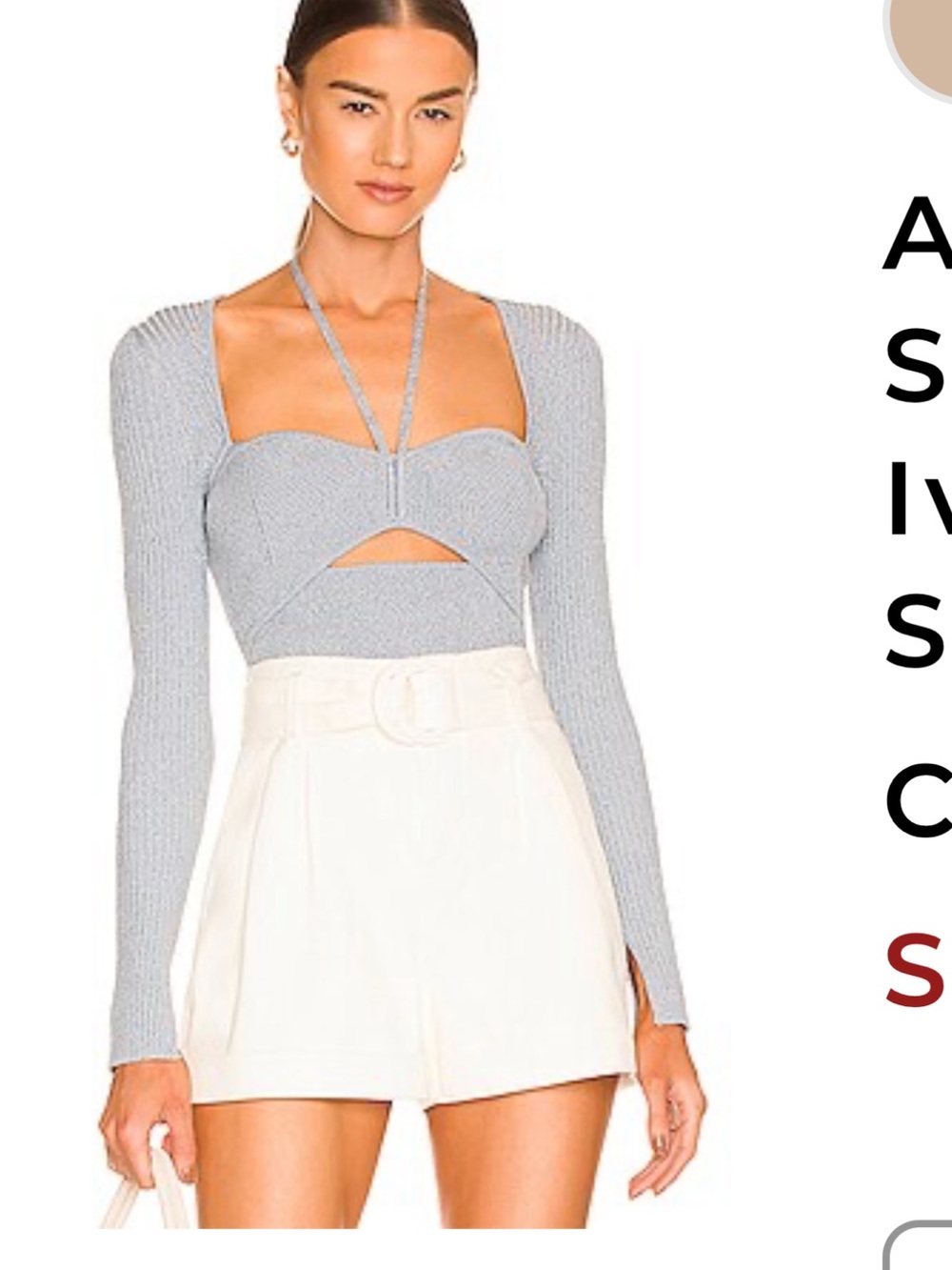 Jonathan Simkhai Compact Rib Top - Picture 7 of 8